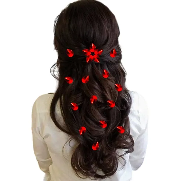 Red_Drop_Shaped_No_Pin_No_Clip_Hair_Stickers_(18_Piece)_(16_X_14_X_10_Cm)