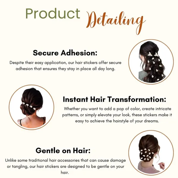 Silver_Drop_Shaped_No_Pin_No_Clip_Hair_Stickers_(18_Piece)_(16_X_14_X_10_Cm)