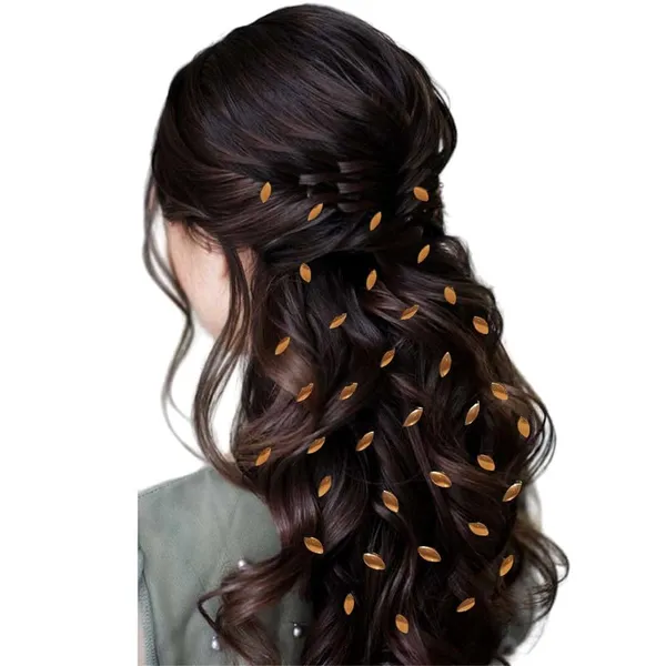 Golden_Marquise_Shaped_Hair_Sticke_(35_Pieces)_(16_X_14_X_10_Cm)