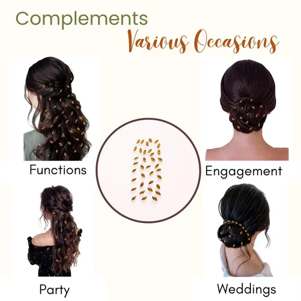 Golden_Marquise_Shaped_Hair_Sticke_(35_Pieces)_(16_X_14_X_10_Cm)