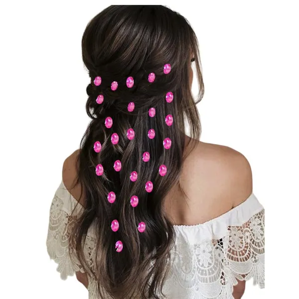 Baby_Pink_Oval_Shaped_Diy_Hair_Sticker_(27_Pieces)_(16_X_14_X_10_Cm)