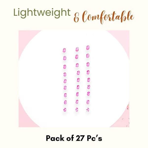 Baby_Pink_Oval_Shaped_Diy_Hair_Sticker_(27_Pieces)_(16_X_14_X_10_Cm)