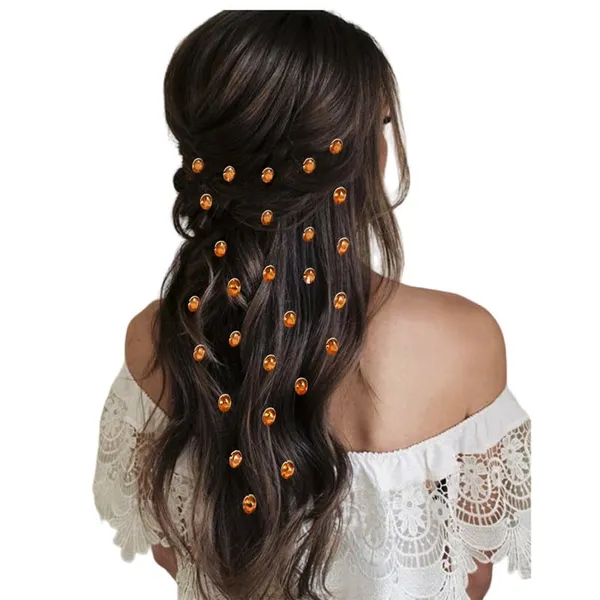 Golden_Oval_Shaped_Diy_Hair_Sticker_(27_Pieces)_(16_X_14_X_10_Cm)