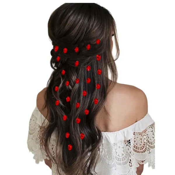 Red_Oval_Shaped_Diy_Hair_Sticker_(27_Pieces)_(16_X_14_X_10_Cm)