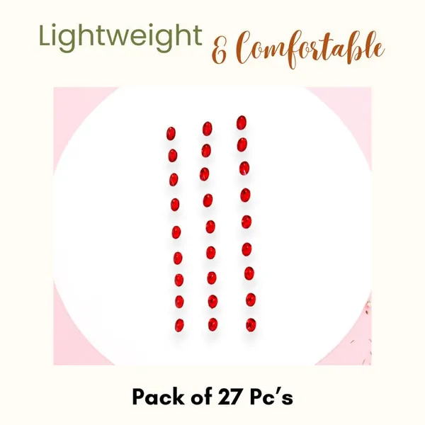 Red_Oval_Shaped_Diy_Hair_Sticker_(27_Pieces)_(16_X_14_X_10_Cm)