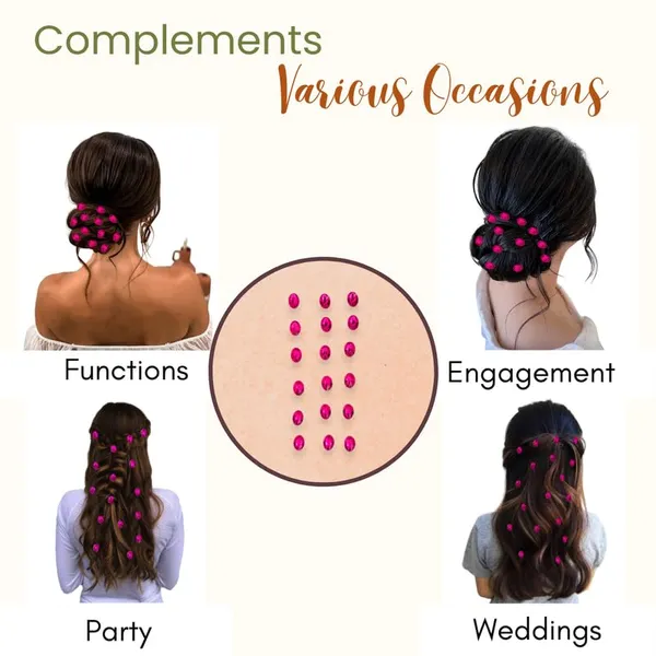 Dark_Pink_Oval_Shaped_Diy_Hair_Sticker_(18_Pieces)_(16_X_14_X_10_Cm)