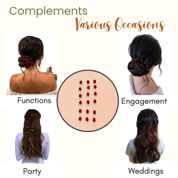 Maroon_Oval_Shaped_Diy_Hair_Sticker_(18_Pieces)_(16_X_14_X_10_Cm)