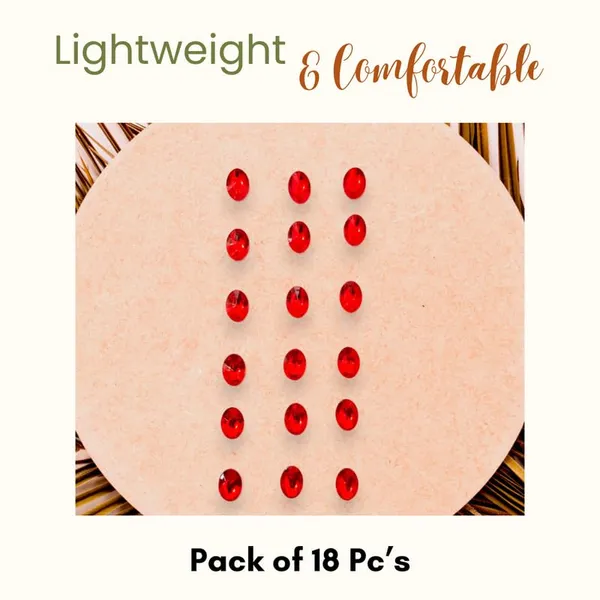 Red_Oval_Shaped_Diy_Hair_Sticker_(18_Pieces)_(16_X_14_X_10_Cm)