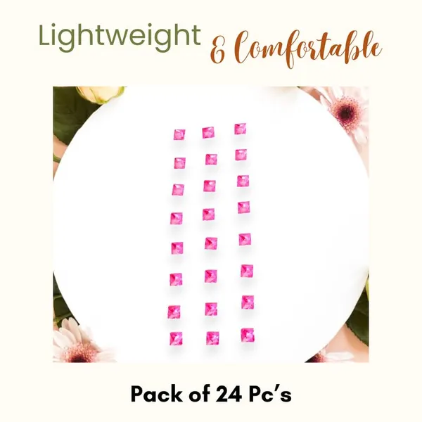 Baby_Pink_Square_Diy_Hair_Stickers_(24_Piece)_(16_X_14_X_10_Cm)