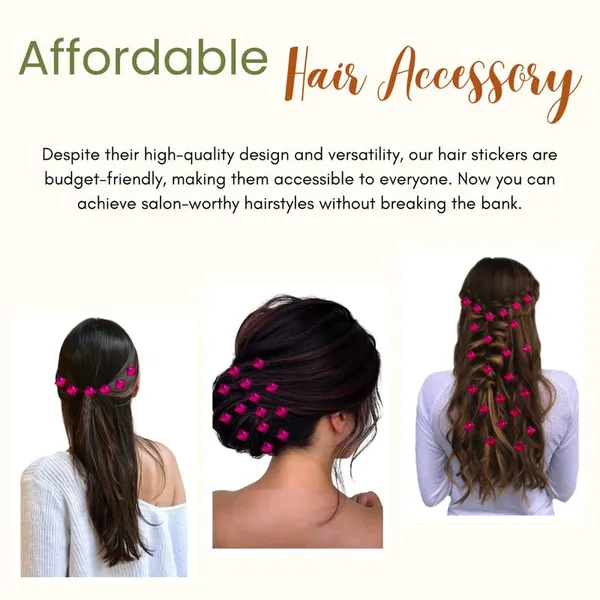 Dark_Pink_Square_Diy_Hair_Stickers_(24_Piece)_(16_X_14_X_10_Cm)