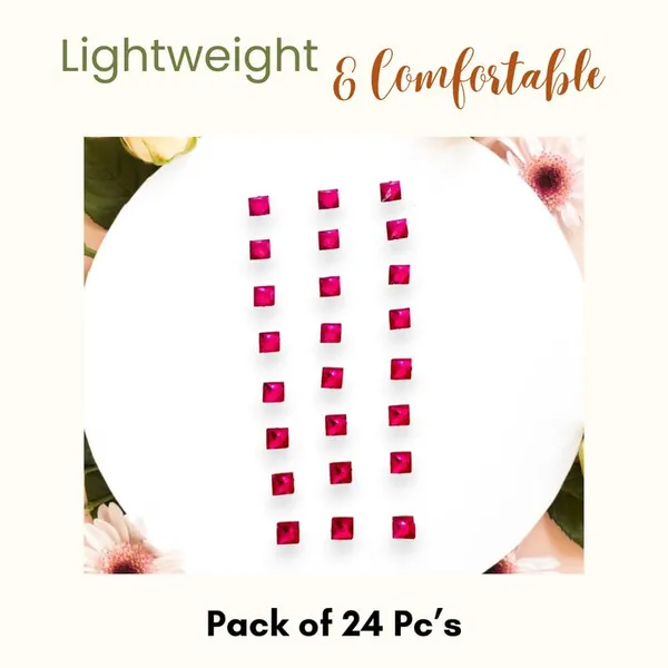 Dark_Pink_Square_Diy_Hair_Stickers_(24_Piece)_(16_X_14_X_10_Cm)