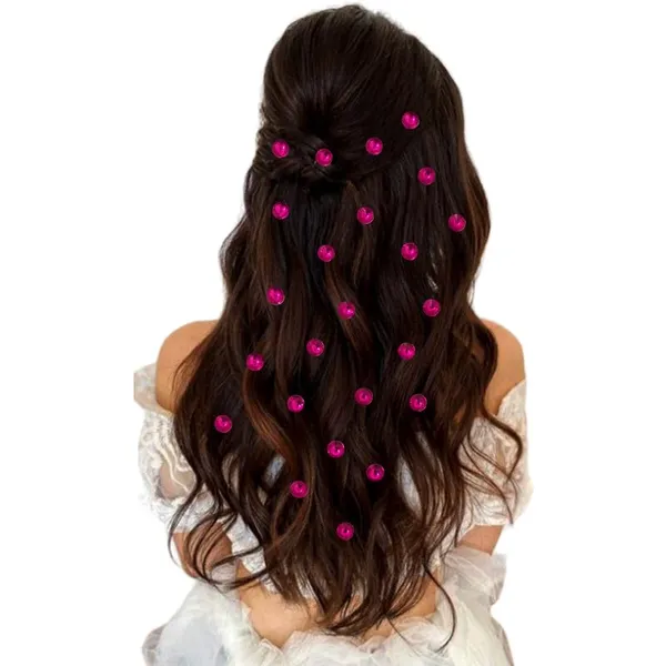 Dark_Pink_Round_Hair_Stickers_For_Women_&_Girls_(24_Pieces)_(16_X_14_X_10_Cm)
