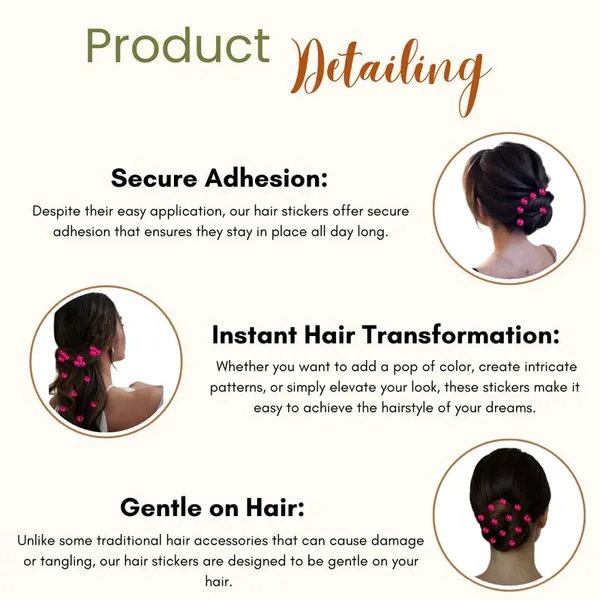 Dark_Pink_Effortless_Diy_Hair_Stickers_(18_Round_Piece)_(16_X_14_X_10_Cm)
