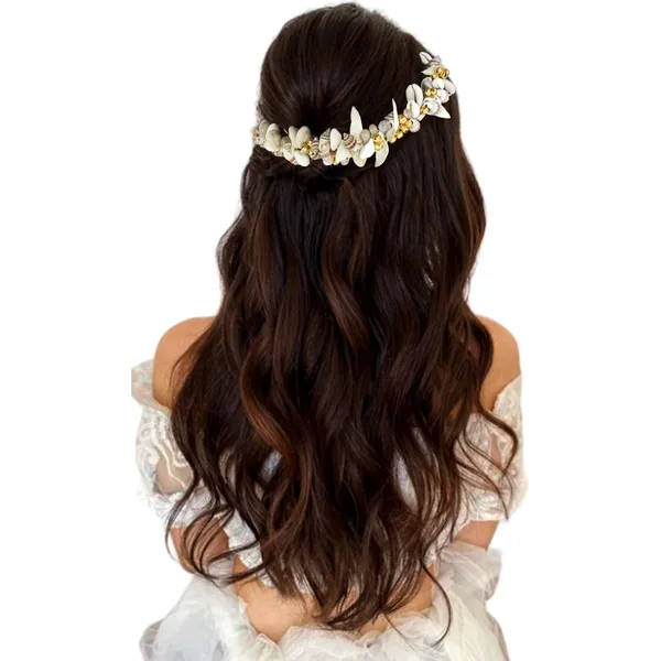 Clear_Artificial_Flowers_&_Pearl_Style_Juda_Bun_Hair_Accessories_For_Women_&_Girls