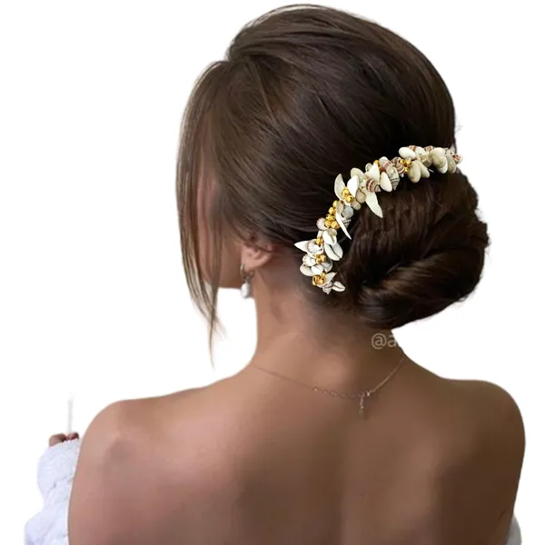 Clear_Artificial_Flowers_&_Pearl_Style_Juda_Bun_Hair_Accessories_For_Women_&_Girls
