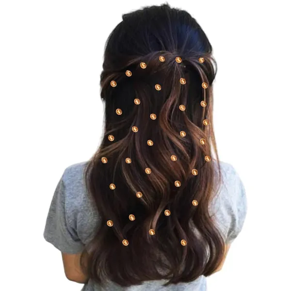 Golden_Copper_Charm_Pin_Free_Hair_Stickers_(36_Round_Pieces)_(16_X_14_X_10_Cm)