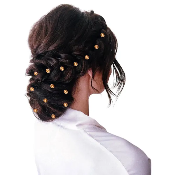 Golden_Copper_Charm_Pin_Free_Hair_Stickers_(36_Round_Pieces)_(16_X_14_X_10_Cm)