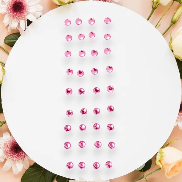 Baby_Pink_Elegant_Round_Hair_Stickers_For_Womens_&_Girls_(36_Pieces)_(16_X_14_X_10_Cm)