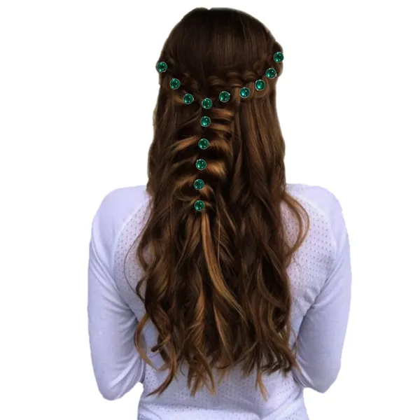 Dark_Green_Elegant_Round_Hair_Stickers_For_Womens_&_Girls_(36_Pieces)_(16_X_14_X_10_Cm)