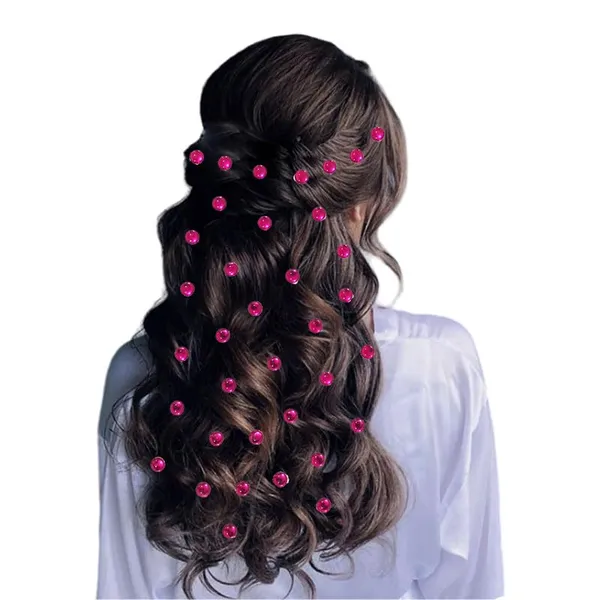 Dark_Pink_Elegant_Round_Hair_Stickers_For_Womens_&_Girls_(36_Pieces)_(16_X_14_X_10_Cm)