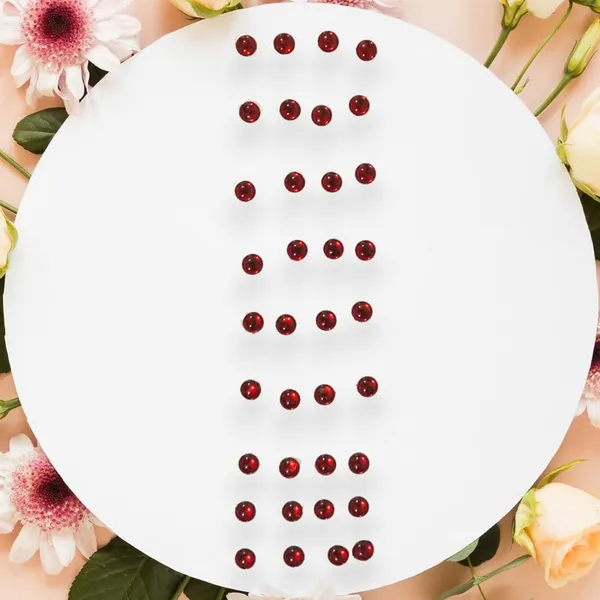 Maroon_Elegant_Round_Hair_Stickers_For_Womens_&_Girls_(36_Pieces)_(16_X_14_X_10_Cm)