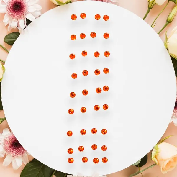 Orange_Elegant_Round_Hair_Stickers_For_Womens_&_Girls_(36_Pieces)_(16_X_14_X_10_Cm)