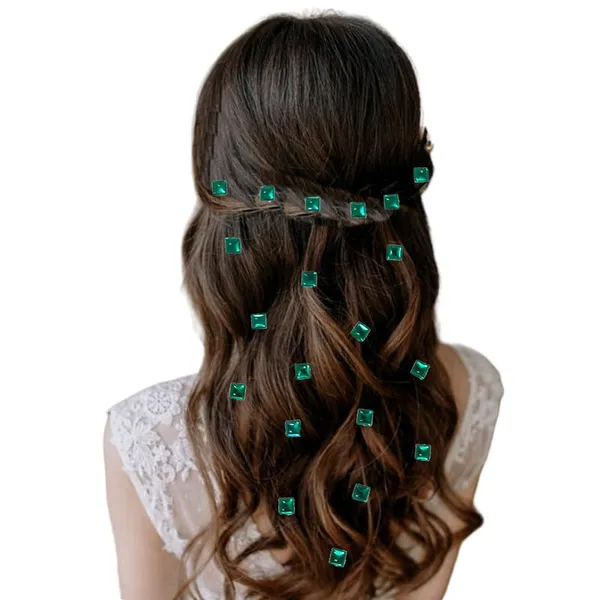 Dark_Green_Shimmering_Square_Hair_Stickers_(36_Pieces)_(16_X_14_X_10_Cm)