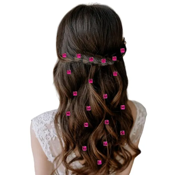 Dark_Pink_Shimmering_Square_Hair_Stickers_(36_Pieces)_(16_X_14_X_10_Cm)