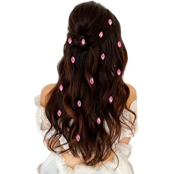 Baby_Pink_Eye_Shaped_Clip_Free_Hair_Stickers_(36_Pieces)_(16_X_14_X_10_Cm)