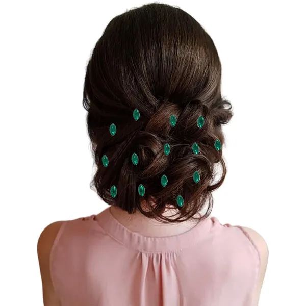 Dark_Green_Eye_Shaped_Clip_Free_Hair_Stickers_(36_Pieces)_(16_X_14_X_10_Cm)