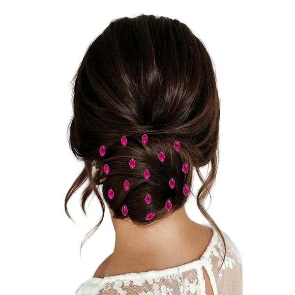 Dark_Pink_Eye_Shaped_Clip_Free_Hair_Stickers_(36_Pieces)_(16_X_14_X_10_Cm)