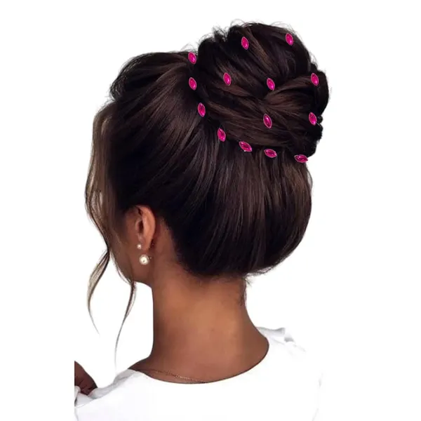 Dark_Pink_Eye_Shaped_Clip_Free_Hair_Stickers_(36_Pieces)_(16_X_14_X_10_Cm)