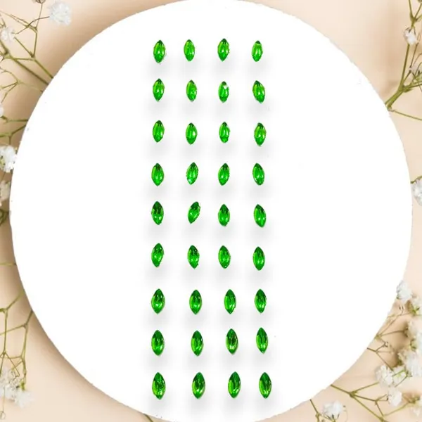 Light_Green_Eye_Shaped_Clip_Free_Hair_Stickers_(36_Pieces)_(16_X_14_X_10_Cm)