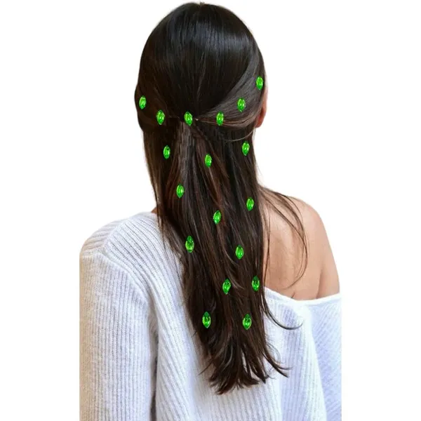 Light_Green_Eye_Shaped_Clip_Free_Hair_Stickers_(36_Pieces)_(16_X_14_X_10_Cm)