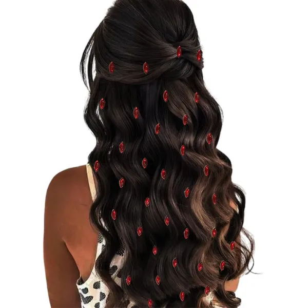 Maroon_Eye_Shaped_Clip_Free_Hair_Stickers_(36_Pieces)_(16_X_14_X_10_Cm)