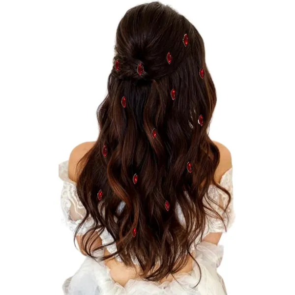 Maroon_Eye_Shaped_Clip_Free_Hair_Stickers_(36_Pieces)_(16_X_14_X_10_Cm)