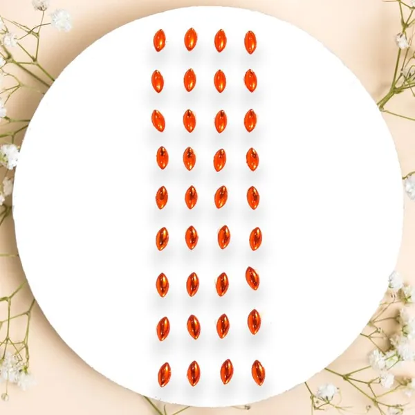 Orange_Eye_Shaped_Clip_Free_Hair_Stickers_(36_Pieces)_(16_X_14_X_10_Cm)