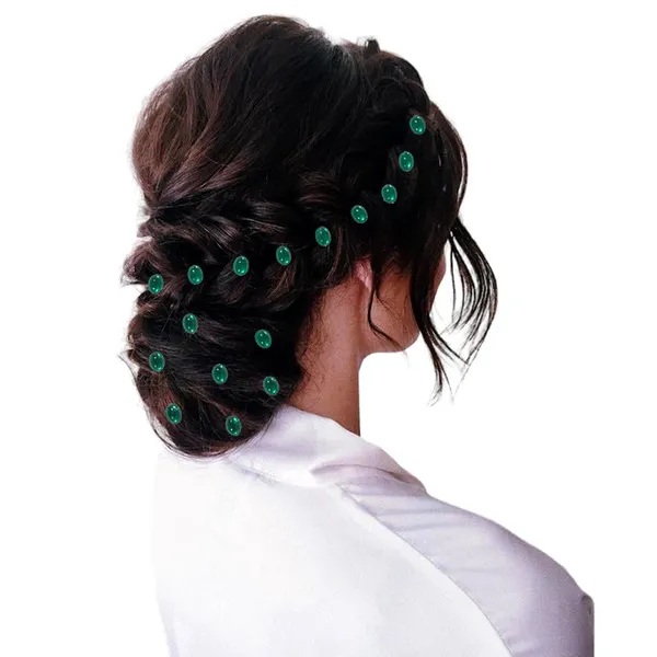 Dark_Green_Glamorous_Oval_Shiny_Adhesive_Hair_Stickers_(36_Pieces)_(16_X_14_X_10_Cm)