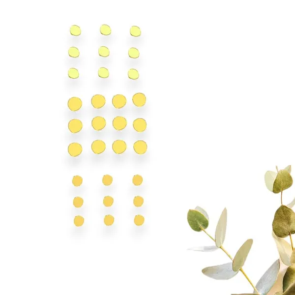 Golden_Shiny_Round_Mirror_Stickers_(18_Pcs_8Mm)&_12_Pcs_10Mm)