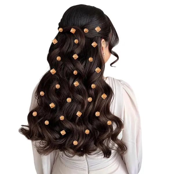Golden_Ceramic_Gold_Hair_Sticker_Set_(18_Round_&_12_Square_Stickers)_(16_X_14_X_10_Cm)