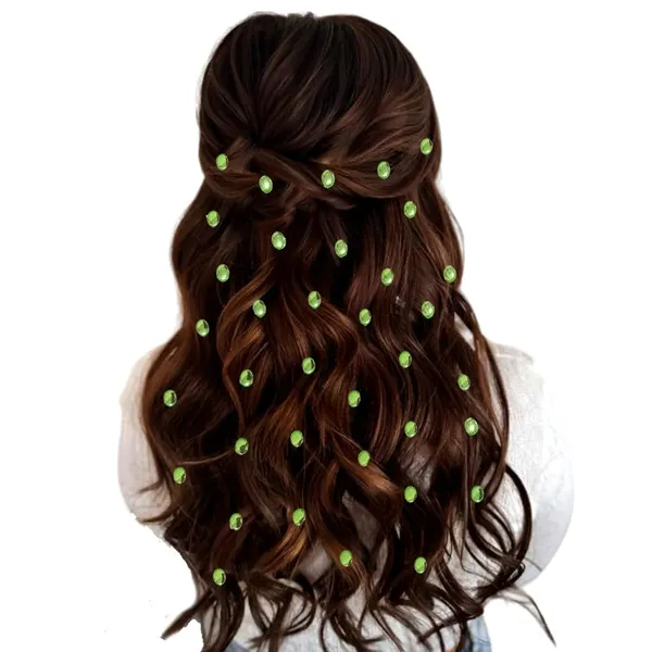 Light_Green_Shimmering_Oval_Stick_On_Hair_Stickers_(36_Pieces)_(16_X_14_X_10_Cm)