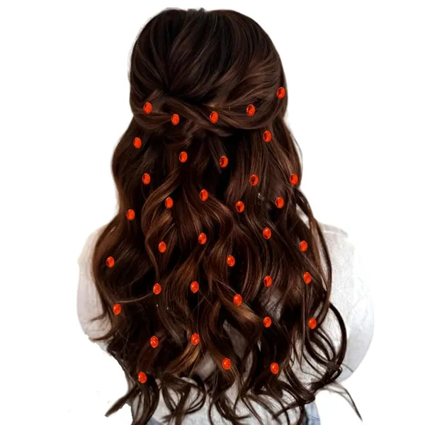 Orange_Shimmering_Oval_Stick_On_Hair_Stickers_(36_Pieces)_(16_X_14_X_10_Cm)