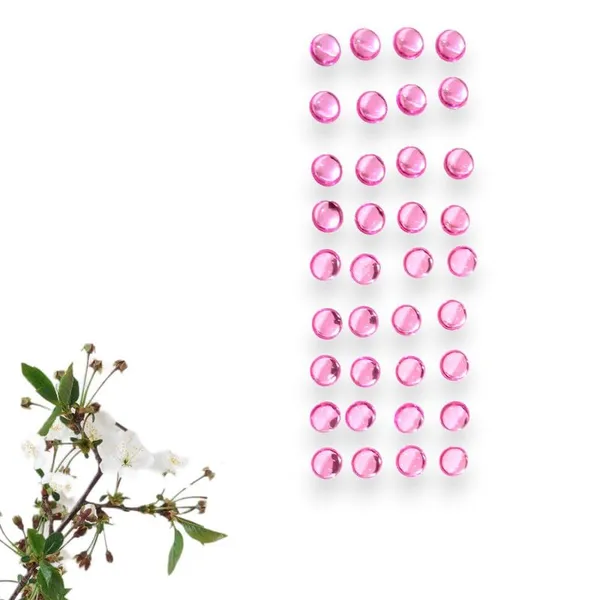 Baby_Pink_Chic_Round_No_Pin_Hair_Stickers_(36_Pieces)_(16_X_14_X_10_Cm)