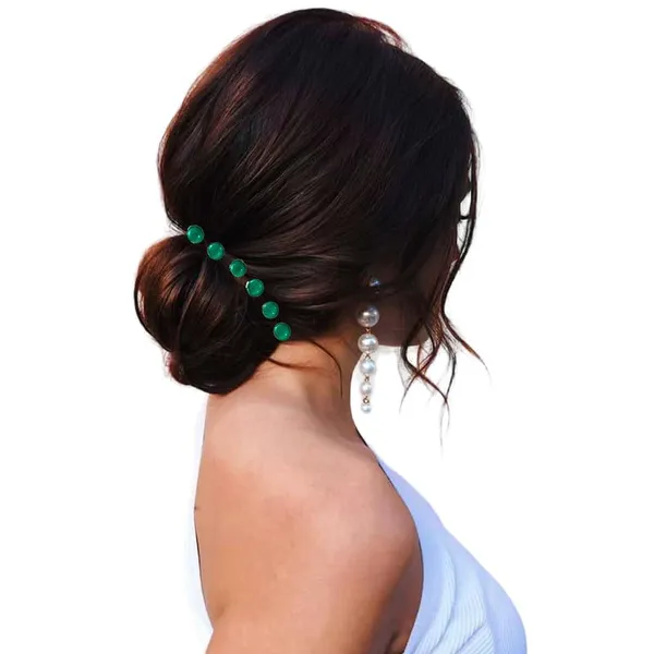 Dark_Green_Chic_Round_No_Pin_Hair_Stickers_(36_Pieces)_(16_X_14_X_10_Cm)