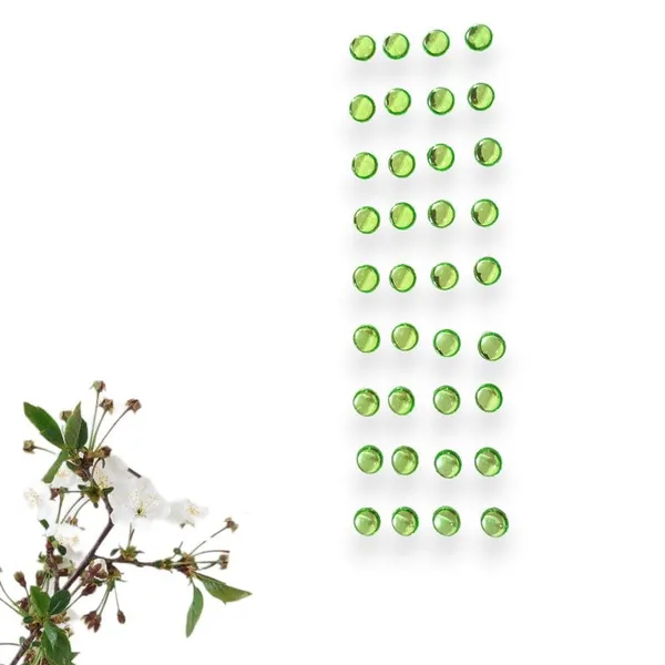 Light_Green_Chic_Round_No_Pin_Hair_Stickers_(36_Pieces)_(16_X_14_X_10_Cm)