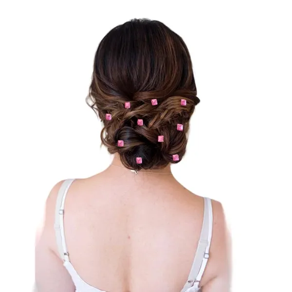 Baby_Pink_Square_Shaped_No_Pins_Hair_Stickers_(36_Pieces)_(16_X_14_X_10_Cm)