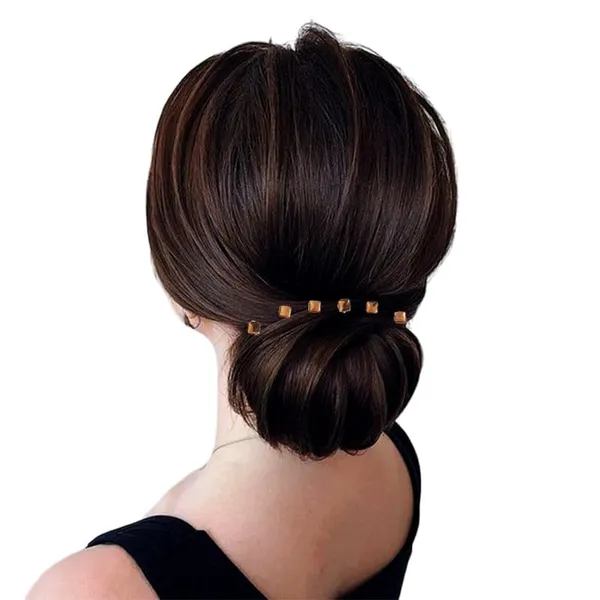 Golden_Square_Shaped_No_Pins_Hair_Stickers_(36_Pieces)_(16_X_14_X_10_Cm)