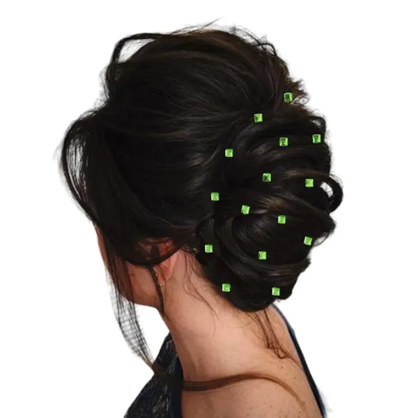 Light_Green_Square_Shaped_No_Pins_Hair_Stickers_(36_Pieces)_(16_X_14_X_10_Cm)