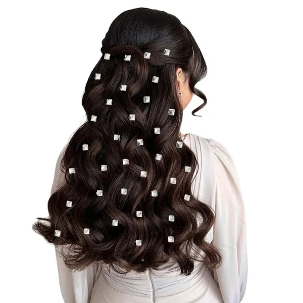 Silver_Square_Shaped_No_Pins_Hair_Stickers_(36_Pieces)_(16_X_14_X_10_Cm)