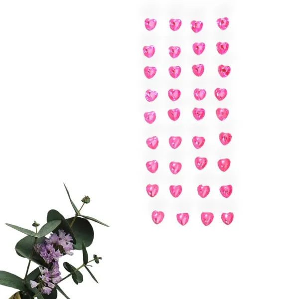 Baby_Pink_Heart_Shaped_Hair_Stickers_Without_Pins_Or_Clips_(36_Pieces)_(8_Mm)